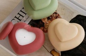 Molde silicona corazon con tapa